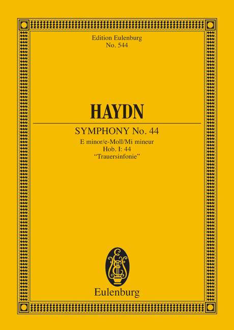 Haydn: Symphony No. 44 E minor Hob. I: 44 (Study Score) published by Eulenburg
